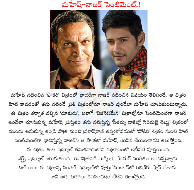 mahesh babu,najar,pokiri,mahesh with najar,dookudu,businessman,seethamma vakitlo sirimalle chettu,prakash raj,seethamma vakitlo sirimalle chettu movie shooting details,seethamma vakitlo sirimalle chettu movie details  mahesh babu, najar, pokiri, mahesh with najar, dookudu, businessman, seethamma vakitlo sirimalle chettu, prakash raj, seethamma vakitlo sirimalle chettu movie shooting details, seethamma vakitlo sirimalle chettu movie details